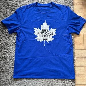 Men’s “JUST ONCE…” Maple Leafs SS Tee, XXL